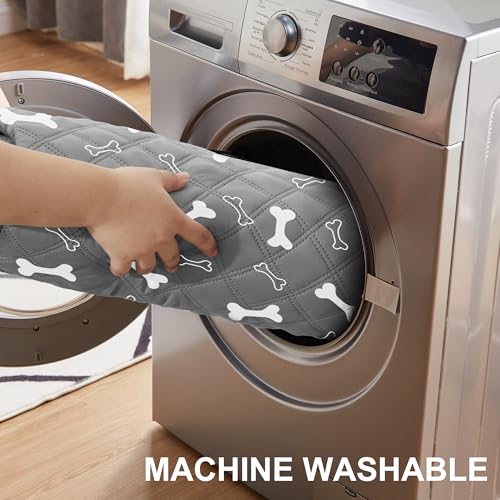 Eterish Reusable Washable Pee Pads for Dogs Large/Extra Large 36'' x 41'' 2 Pack, Absorbent Pet Puppy Dog Training Pads Non-Slip, Waterproof Whelping Potty Pads for Dogs Leak-Proof - color: Grey/Bone, size: 2 Pack (36"x41")