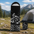 Galaxy Wolf Camping Sleeping Bags Warm & Cool Weather Waterproof Backpacking Blue Purple Starry Sky Sleeping Bag All Seasons Camping, for Adult Kids Boy Girls Camping Gear Equipment, Traveling - color: D-Motocross1