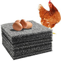 DRQ 8 Pack Chicken Nesting Pads, Washable Reusable Hen Laying Mats, Gray | 12 x 12 inch Chicken Coop Accessories, Cut to Fit Nesting Boxes, Rabbit Cages - color: Grey
