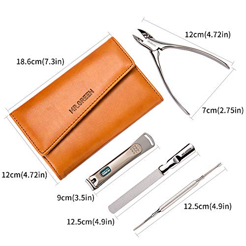 4 Pcs Manicure Set, Pedicure Sets, Nail Clipper Stainless Steel Professional Nail Cutter with Travel Case - color: 4count