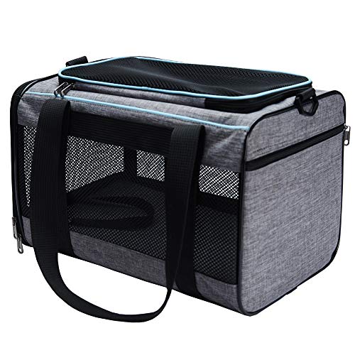 Vceoa 19"x12"x12" Pet Carrier for Cats | Toy of Fabric Pet Home - size: 19.0"L x 12.0"W x 12.0"H