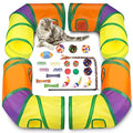 Retro Shaw Interactive Cat Toys for Indoor Cats Kitten,Relieve Bored,25PCS | 4PCS Collapsible Tunnels, Large, Safe and Durable, Kitten Game Hiding Spot Self-Play Chase Exercise - color: Extra large cat tunnel toys set