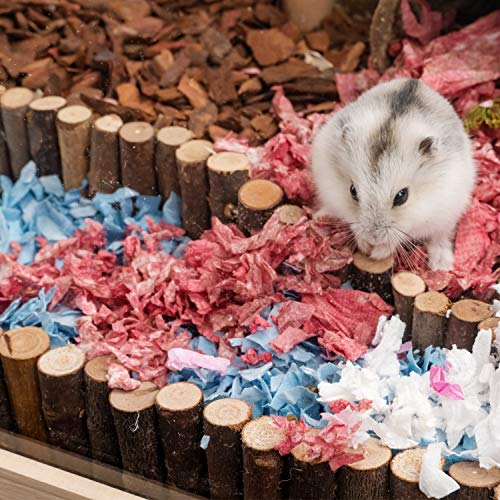 Niteangel Hamster Suspension Bridge Toy: 25.6" x 2.8" Flexible & Bendable | Enhances Coordination & Balance Long Climbing Wooden Ladder for Hamsters Mice Gerbils Sugar Glider Rat and Other Small Animal - size: 25.6L x 2.8W