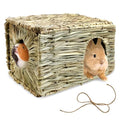 Tfwadmx Rabbit Grass House - Natural Hand Woven Seagrass Play Hay Bed, Hideaway Hut Toy for Bunny Hamster Guinea Pig Chinchilla Ferret - size: 1pcs (12 x 8 x 8in)