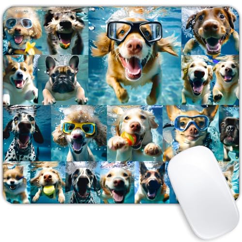 Underwater Dog Mouse pad Customized Mousepad Non-Slip Rubber Base Mouse Pads for Computers Laptop Office Desk Accessories Mouse pad - color: Underwater dog