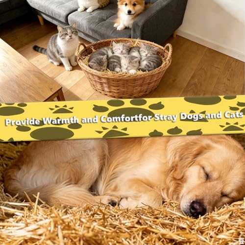 Natural Wheat Straw - 2LB Dry Clean Soft Decorative Straw Bale | Stray Cats Dogs Shelter,straw bedding for cats, Warm Chicken Coop Yard Farm Pets Bedding Garden Mulch Weed Cove - color: 2LB