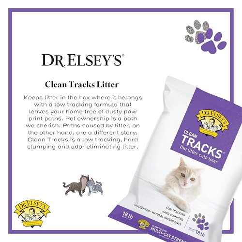 Dr. Elsey's Clean Tracks Clumping Clay Cat Litter 18 lb. Bag - size: 18 pounds