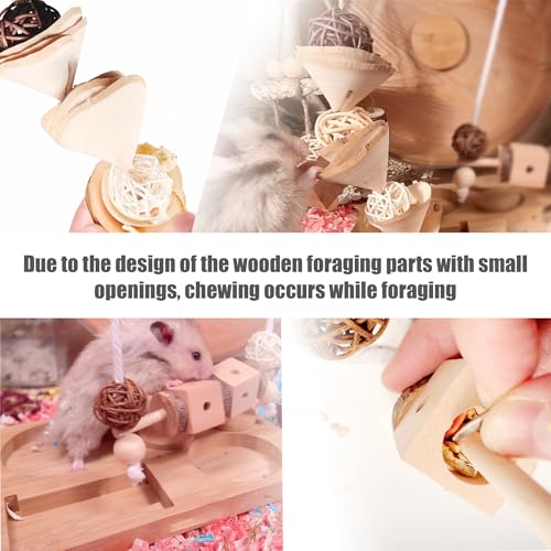 12 PCs Hamster Toys for Hamster, Gerbils, Mice, Rats, and Other Small Animals - Natural Molar Chew Toys to Promote Teeth Grinding, Reduce Boredom and Anxiety - style: Style-G