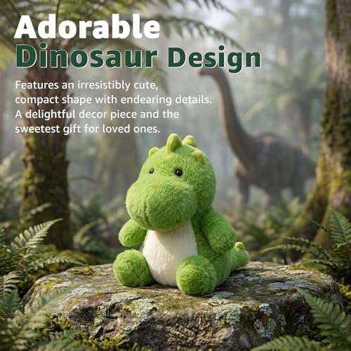 Ditucu Palm-Sized Dinosaur Stuffed Animals Cute Soft Mini Dino Plush Doll Small Plushies Toys Gifts for Kids Green 6 inch - style: Dinosaur A