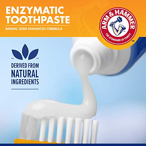 Arm & Hammer Tartar Control Dog Dental Kit, Beef Flavor, 3-Piece | Enzymatic toothpaste with toothbrush and fingerbrush, baking soda formula safe for puppies - size: 2.5 Ounce (Pack of 1)
