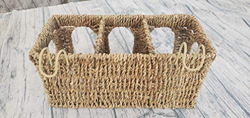 All Natural Seagrass Five Arch Guinea Pig Hay Rack with Option to Attach to Cage (Sea Grass Woven)