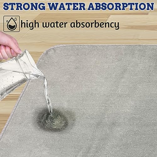PINVNBY 2 PCS Washable Guinea Pig Cage Liner, Washable Pee Pads for Rabbit Waterproof Reusable Guinea Pig Mat Fast and Super Absorbent Bedding for Small Animals Rabbit Chinchillas (31.4'' × 42.2'' )