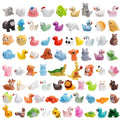 80 Pcs Mini Resin Animals 80 Styles Resin Animals Figurines Bulk for Fairy Garden Miniature Dollhouse Accessories Hide Crafts Decor - style: 80Pcs-Animals Bulk