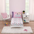 DreamWorks Gabby's Dollhouse Dream It Up Pink and Purple Kitty Fairy 2 Piece Toddler Sheet Set - Fitted Bottom Sheet and Reversible Pillowcase - color: Gabby's Dollhouse Dream It Up
