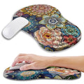 Ergonomic Mouse Pad Wrist Support with Memory Foam Massage Bulge, Carpal Tunnel Pain Relief Mousepad Wrist Rest for Mouse(12x8 inch, Blooming) - color: Kg007-blooming
