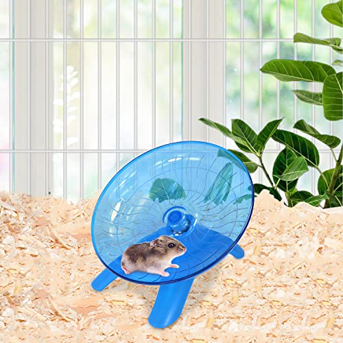 Wontee Hamster Water Bottle Water Dispenser Hamster Silent Exercise Running Wheel for Dwarf Hamsters Gerbil Mice (Blue, 125ML) - color: Blue, size: 125ML