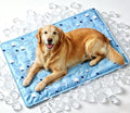 ZeQi Gel-Filled Cooling Mats for Cats Dogs Pets 35''x24'', Water-Proof Surface, Summer Dog Cool Mat, Cooling Cat Bed, Cool Mat, Ice Mat, Seat Cushion for Summer (Large, Animal Print) - size: Large
