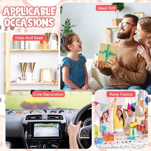 Honoson 12 Pcs 3D Printed Animals 5-7cm, Cute Cat | Articulated Fidget Animals, Flexible 3D Printed Figures for Stress Relief, Cute Mini Joints for Party Favors and Display - size: 5-7cm, style: Cute Cat