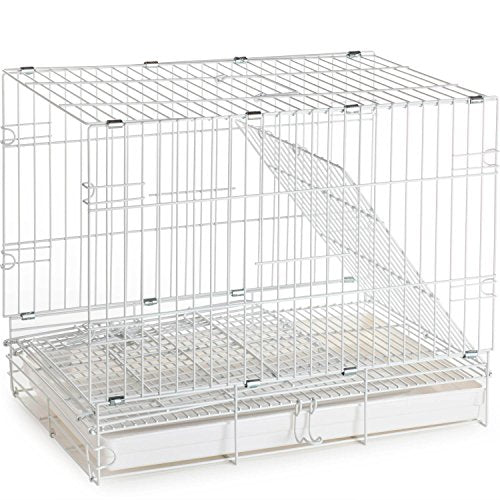 Large Durable Metal Travel or Veterinary Easy Collapsable Parrot Bird Carrier Beaks Proof Carrier Cage Easy Clean Pull Out Tray Stainless Steel Feeder Bowls Natural Wooden Perch - color: Black