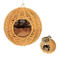 NEOUZA Sugar Glider Pouch Pet Glider Cage Sleep Bag for Small Animals Squirrels Marmosets Rats Hamsters, Metal Frame PP Rattan Durable Water Resistant Non Toxic Safe Material