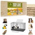 Cage Liners - Made from 100% Natural Hemp & Ultra-Absorbent Cage Liners for Small Animals - Superior Odor Control, Easy Clean & Durable Guinea Pig Mats Pack of 7 Liners 10”x20”