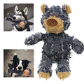 MAXBECK Dog Companion for Heavy Chewers- Indestructible Robust Bear Dog Toy, Resistant Squeaky Dog Toys for Heavy Chewers, Unbreakable Stuffed Plush Dog Toys for Aggressive Chewers (A-Navy) - color: A-Navy