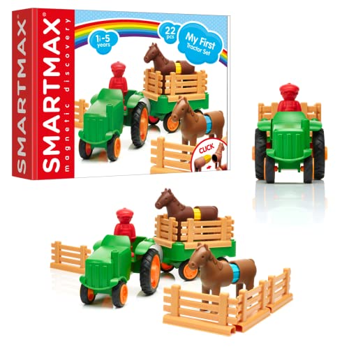 SmartMax My First Farm Tractor Magnetic Building Set STEM Learning Toy Ages 1-5 - style: My First Tractor