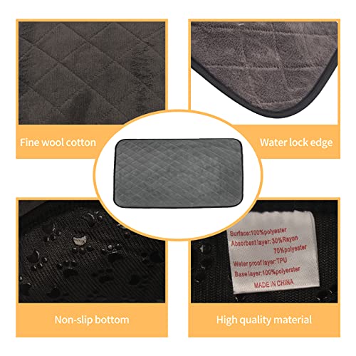 2 Packs Fleece Guinea Pig Cage Liner Washable, Waterproof & Anti Slip Guinea Pig Fleece Cage Liners Super Absorbent Reusable Guinea Pig Bedding Pee Pads Accessories