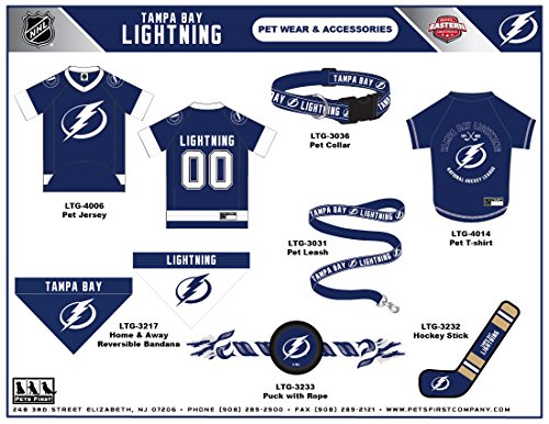 Pets First NHL Tampa Bay Lightning Stick Toy for Dogs & Cats. Play Hockey with Your Pet with This Licensed Dog Tough Toy Reward! - color: Tampa Bay Lightning, style: NHL Dog Tug Toy