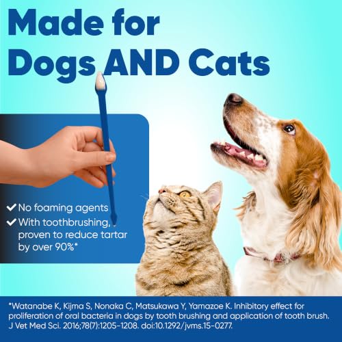 C.E.T. Enzymatic Toothpaste for Dogs and Cats, Poultry, 2.5oz | Plaque and tartar control for fresh breath, pet dental care toothpaste, Dual enzyme system, poultry flavored toothpaste - size: 2.5 Ounce (Pack of 1)