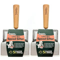 Sprinkle & Sweep: Litter Box Speed Shifter - 2 Pack - Metal Scoop, Comfortable Wood Grip, Washable Stand, Efficient Cleaning, Cat & Pet Maintenance - style: 2-Pack Sifter