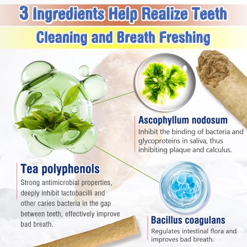 30g Cat Chew Stick Chicken Flavor, Cat Dental Treats Reduce Tartar | Freshen Breath Feline Teething Sticks, Cat Dental Stick Dental Care Cat Treats Snack