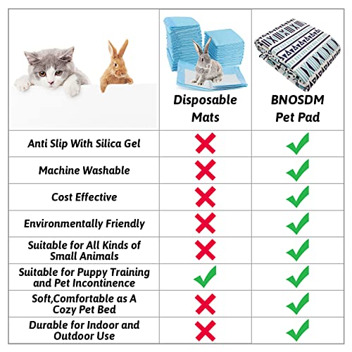 BNOSDM Extra Large Cage Liners for Rabbits 91" X 63" Washable Rabbit Pad Large Bunny Mat Anti Slip Rug for Bunnies Pet Carpet for Chinchillas Cats Guinea Pigs Dogs - size: 91" X 63"
