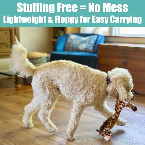 SPOT Skinneeez Giraffe 20 Inch Stuffing-Free Plush Squeaky Dog Toy – Long Interactive Chew Toy for Medium and Large Dogs – Mess-Free Play for Light & Moderate Chewers - style: Giraffe