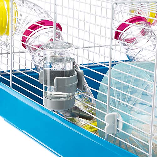 Ferplast Paula Small Hamster Cage | Fun & Interactive Cage Measures Measures 18.11L x 11.61W x 9.6H & Includes All Accessories - style: Paula Hamster Cage