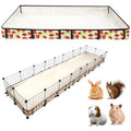 Guinea Pig Cage Liner，Washable Waterproof Oxford Cloth Cage Liners for Small Animals,Hamster Chinchilla Hedgehog Rabbit and Other Small Animals Not Include Cage(24x96 inches) - size: C&C 2x8(24x96 inches)
