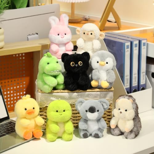 Ditucu Palm-Sized Duck Stuffed Animals Cute Soft Plush Doll Small Plushies Toys Gifts for Kids Yellow 6 inch - style: Duck