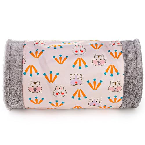 2 Packs Guinea-Pig Rabbit Tunnel Pet Fun Tunnel, Bunny Tunnel,Tube Pet Hideaway, Bunny Hamster Hideout Small Animal Activity Tunnels Hideaway Accessories for Dwarf Rabbits Kitty