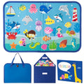 WATINC Travel Felt Board Story Set - 25PCS Portable Felt Board Educational Birthday Gift for Boy Girl Toddler, Under the Sea Storytelling Preschool Early Learning Interactive Play Kit (Ocean Animals) - style: Ocean Animals
