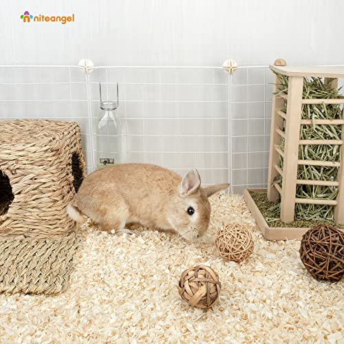 Niteangel Aspen Shaving Hamster Bedding: 65L Absorb Odors & No Dust | Respiratory-Friendly & Encourage Digging Instinct - DIY Tunnel System for Syrian Dwarf Hamster Gerbil Mice Rat or Small Pets - size: 65L - 4mm
