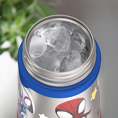 THERMOS Vacuum Insulated Stainless Steel 10oz Straw Bottle, Spidey and His Amazing (Pack of 3) - color: Spidey and His Amazing, size: 10 Ounces (Pack of 3)