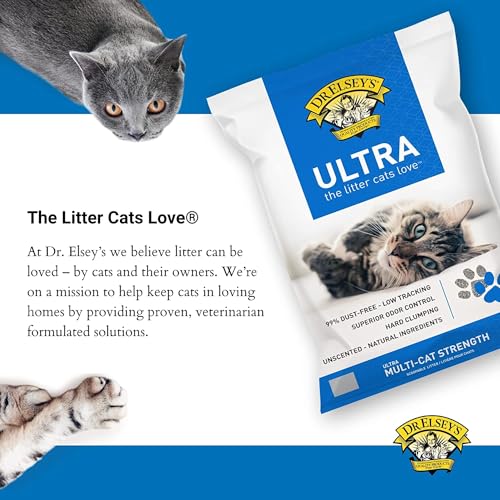 Dr. Elsey's Ultra UnScented Clumping Clay Cat Litter 40 lb. Bag - size: 40 lb