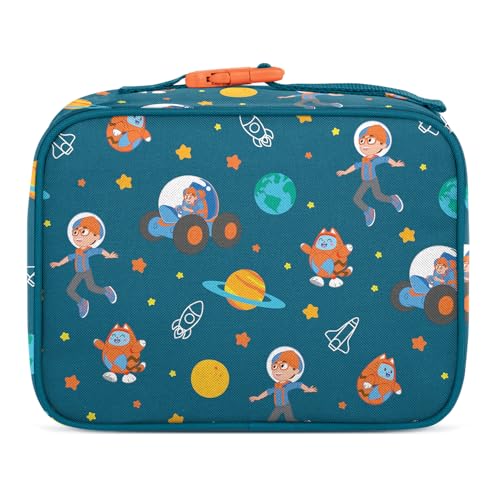 Simple Modern Blippi Kids Lunch Box & Insulated Lunch Bag for School | Hadley Cute Lunch Box for Girls, Boys, Toddlers | Fits Bento Box, Lunch Containers | Small Lunch Bag | Blippi Space - color: Blippi: Space