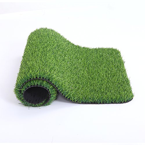 MAYSHINE Fake Grass for Dogs, Artificial Turf Grass Indoor Outdoor, Mat for Dogs Soft Blades, Cesped Artificial for Patios, Dog Astro Turf for Balcony, Quick Clean, Easy Rinse Patio Rug, 29.5"x17" - size: 29.5" x 17", style: Without Drainage Holes