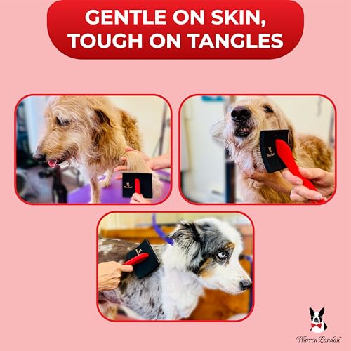 Warren London FurBreeze Pro Max Slicker Brush for Doodles & Long Coats - style: FurBreeze Pro Max Large
