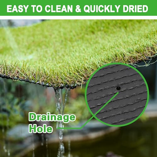 Artificial Grass Turf for Dogs - 6ft x 8ft, 1.38in Faux Grass Rug for Indoor/Outdoor, Pee Pad for Potty Training, Turf Mat for Pets - size: 6 ft X 8 ft