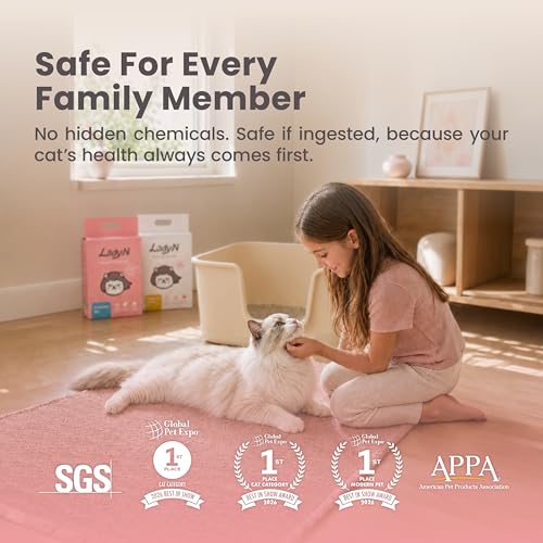 Lady N Tofu Cat Litter, Low Dust Compatible with Auto-Box Unscented 18lb | Mini-Pellet Shape, Strong Clumping, Ultra Absorbent, Activated Charcoal Odor Control - size: 9lb x 2bags