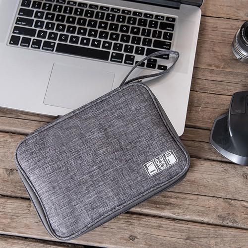 Organizer Case Small Electronic Devices USB Charger Accessories Mouse Phone Cable SD Power Bank Earphone - color: Medium-Black Medium-Organizer Bag