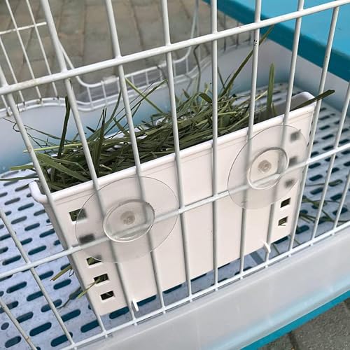 kathson Large Rabbit Hay Feeder Guinea Pig Hay Manger Holder Bunny Hay Feeder for Small Animal Chinchilla Ferret (12.5 X 4.5 X 5.3 inch) - size: 12.5 X 4.5 X 5.3 inches, 1 Piece