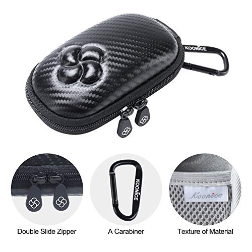 Hard Case Compatible for Apple Magic Mouse (1 2 & 3 Gen) Including Carabiner (Black) - color: Black